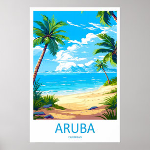 Aruba Park Travel Vintage Ski National Poster