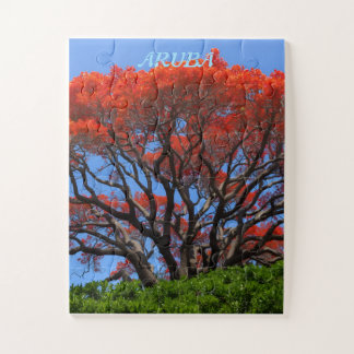 Aruba poinciana tree jigsaw puzzle