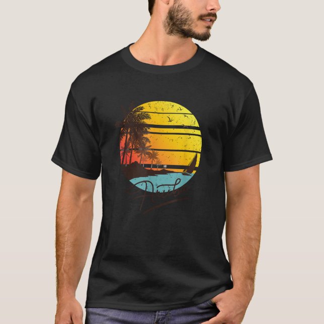 Aruba Retro Summer Tropical Beach T-Shirt (Front)
