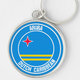 Aruba Round Emblem Key Ring