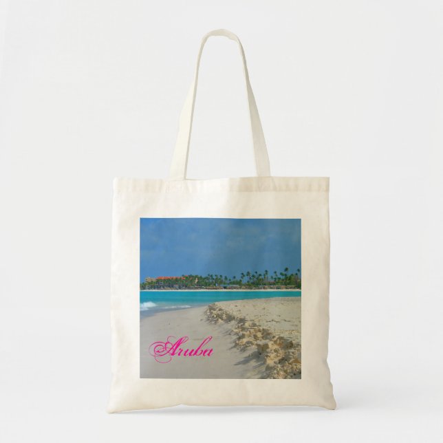 Aruba Sand & Surf Tote Bag (Front)