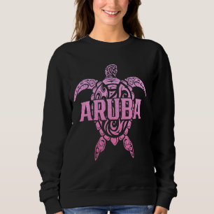 Aruba Sea Turtle Tribal Souvenir Sweatshirt