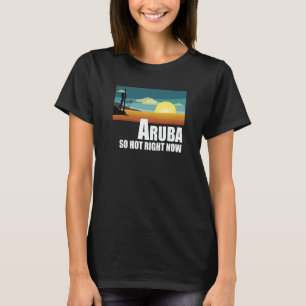 Aruba so hot right now Retro Travel Beach Vacation T-Shirt