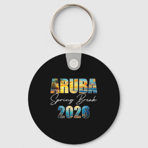 Aruba Spring Break 2026 Summer Vacation Beach  Key Ring
