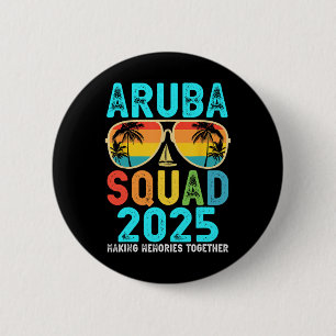 Aruba Squad 2025 Vacation Friends Family Matching  6 Cm Round Badge