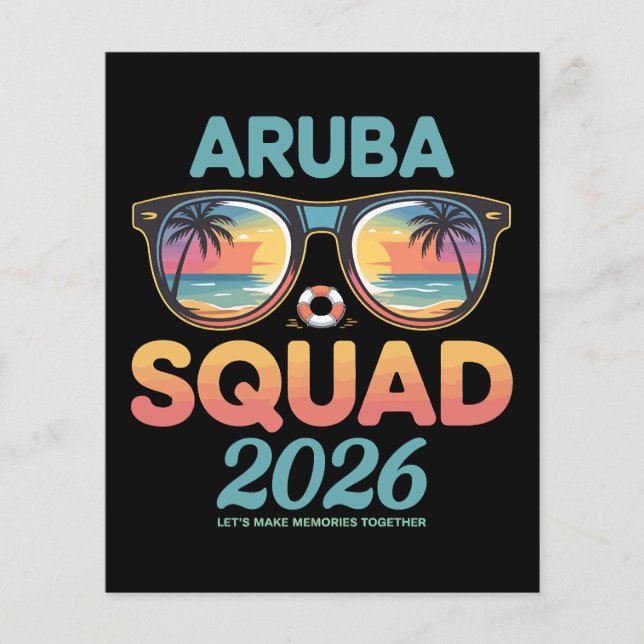 Aruba Squad 2026 Retro Flyer (Front)