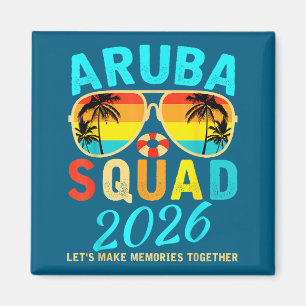 Aruba Squad 2026 Vacation Friends Family Matching  Magnet