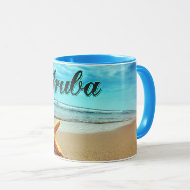 Aruba starfish mug (Front Right)