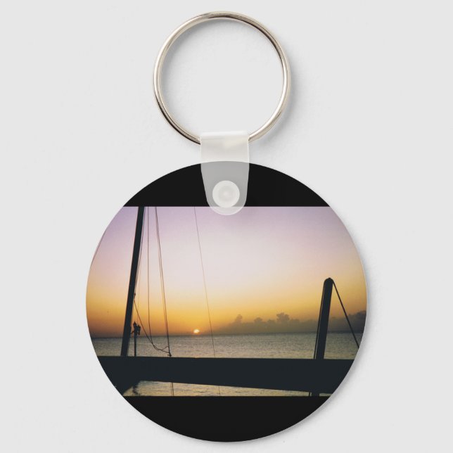 Aruba Sunset Key Ring (Front)