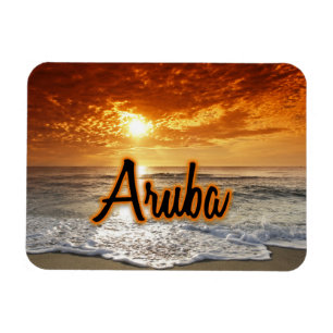 Aruba sunset magnet