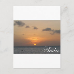 Aruba Sunset Postcard