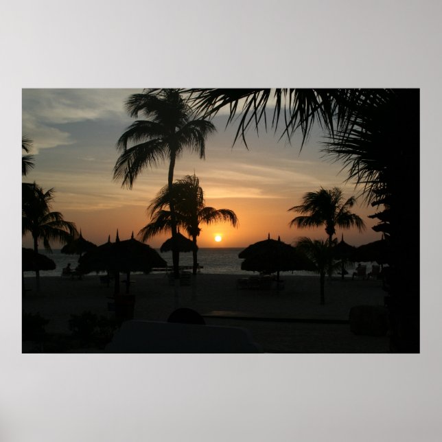Aruba Sunset Poster (Front)