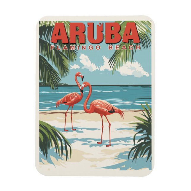 Aruba - Tropical Paradise Travel  Magnet (Vertical)