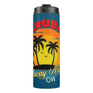 Aruba Vacay Mode On Family Group Matching Travel  Thermal Tumbler