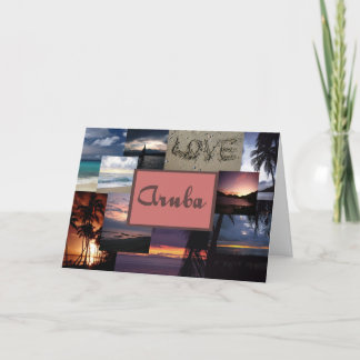 Aruba wedding invitation