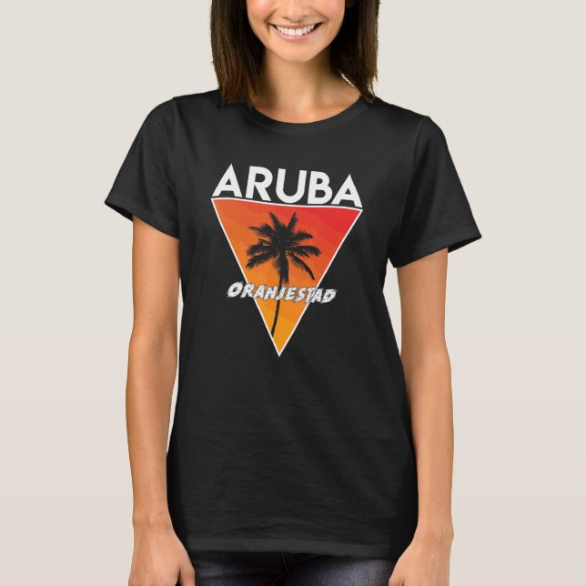Aruba With Sunny Colours T-Shirt (Front)