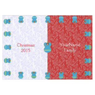 Aruban Angel Black Hair Red White Personalised Tablecloth