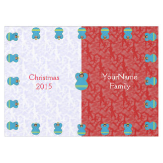 Aruban Angel Black Hair Red White Personalised Tablecloth
