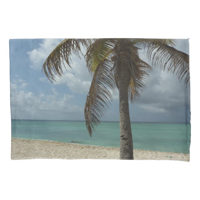 Aruban Beach I Beautiful Nature Scene Pillowcase (Front)