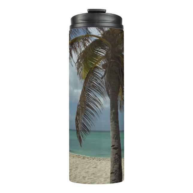 Aruban Beach I Beautiful Nature Scene Thermal Tumbler (Front)