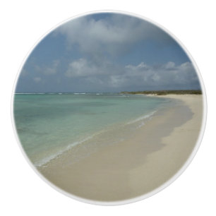 Aruban Beach II Beautiful Nature Scene Ceramic Knob