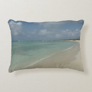 Aruban Beach II Beautiful Nature Scene Decorative Cushion