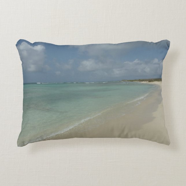 Aruban Beach II Beautiful Nature Scene Decorative Cushion (Front)