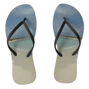 Aruban Beach II Beautiful Nature Scene Flip Flops