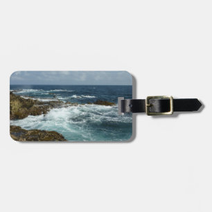 Aruba's Rocky Coast and Blue Ocean Luggage Tag
