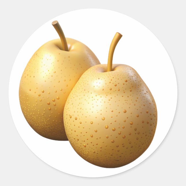 Arugula Plastic 3D – Glossy Round Label (Front)