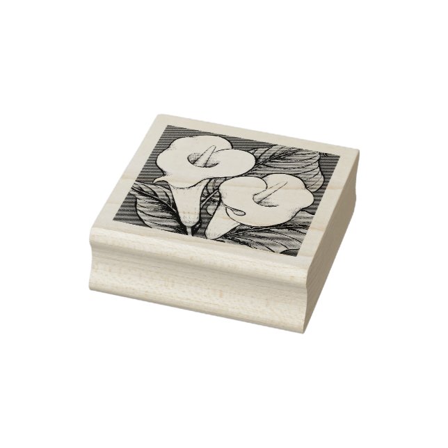 Arum Lilies Rubber Stamp (Stamp)