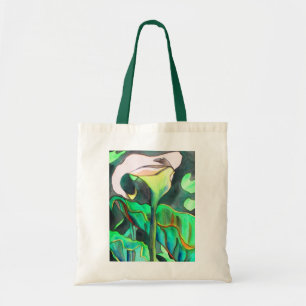 Arum Lily watercolor art painting flower Tote Bag