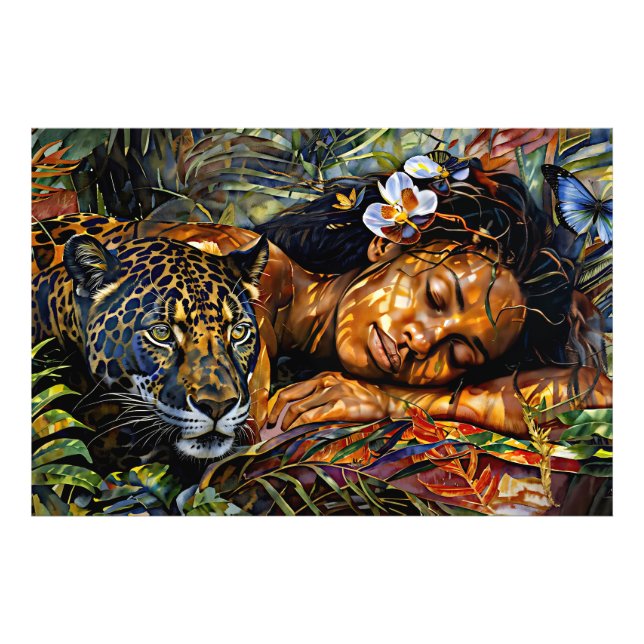 "Arumáya" Jaguar’s Bloom - Women In Amazonia Photo Print (Front)
