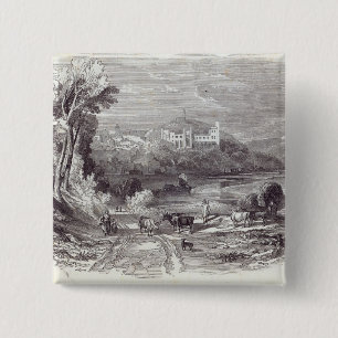 Arundel Castle and Town 15 Cm Square Badge