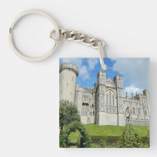 Arundel Castle in Spring Time, West Sussex Key Ring (Front)
