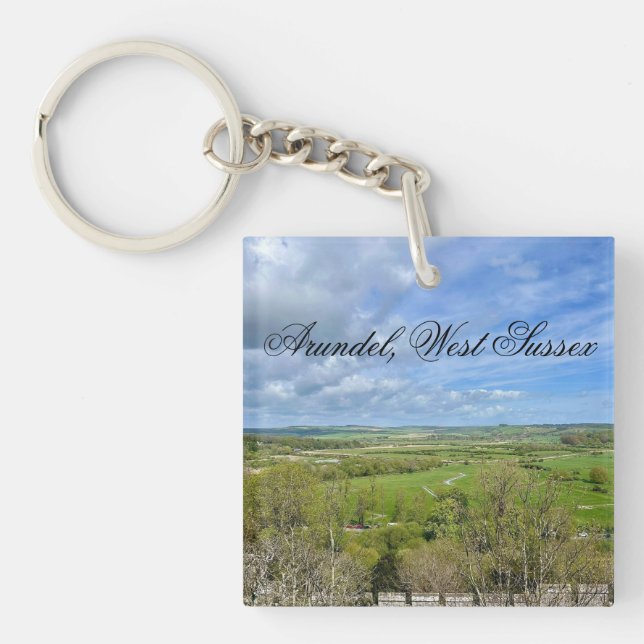 Arundel in Spring Time, West Sussex  Key Ring (Front)