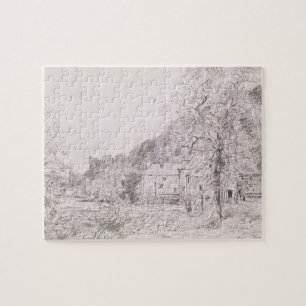 Arundel Mill and Castle, 1835 (drawing) Jigsaw Puzzle