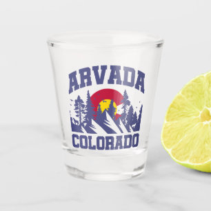 Arvada,Colorado Shot Glass