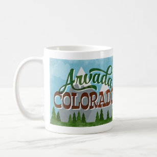 Arvada Colorado Snowy Mountains Coffee Mug
