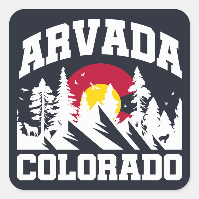 Arvada,Colorado Square Sticker (Front)