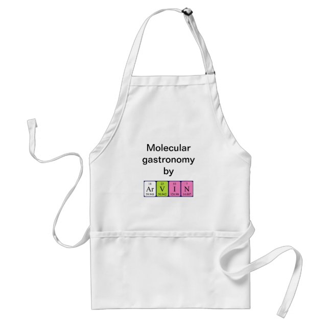 Arvin periodic table name apron (Front)