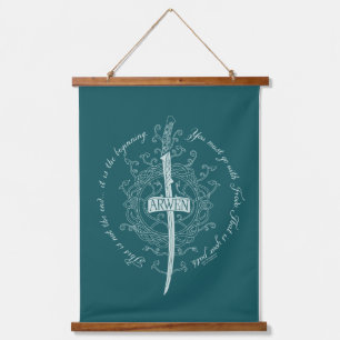 ARWEN™ Elven Sword Quote Hanging Tapestry