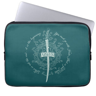 ARWEN™ Elven Sword Quote Laptop Sleeve