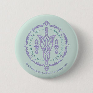 ARWEN™ Evenstar Quote Graphic 6 Cm Round Badge