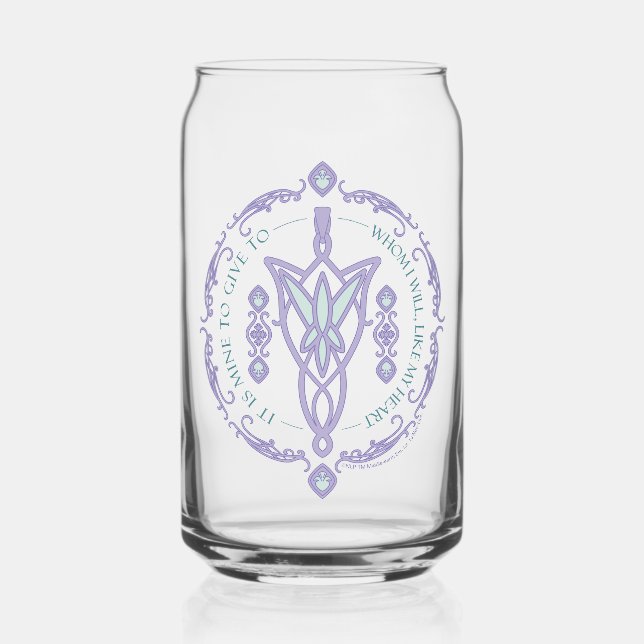 ARWEN™ Evenstar Quote Graphic Can Glass (Front)