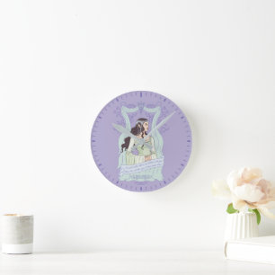 ARWEN™ "Share One Lifetime With You" Graphic Round Clock