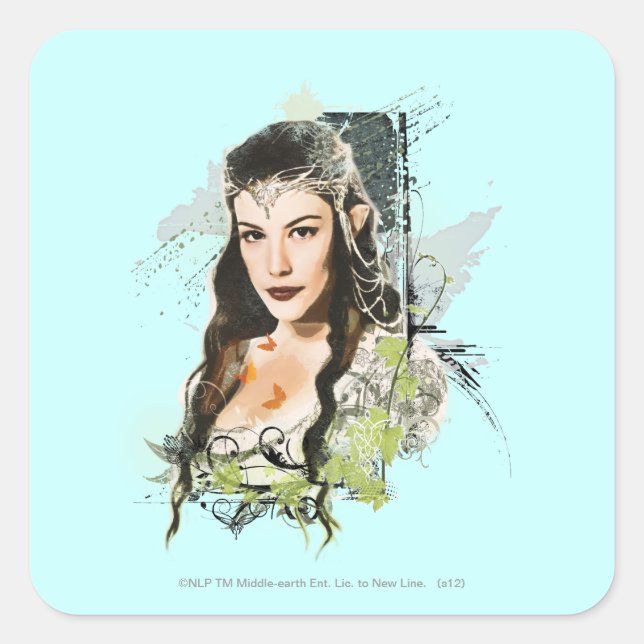 ARWEN™ Vector Collage Square Sticker (Front)