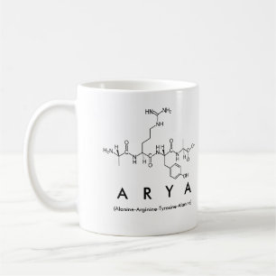 Arya peptide name mug