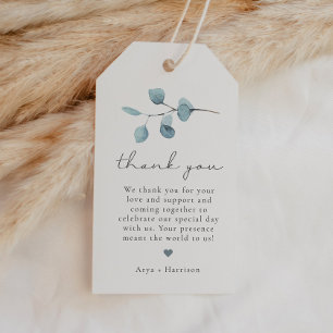ARYA Rustic Eucalyptus Greenery Thank You Gift Tags