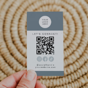 ARYA Sage Green Social Media QR Code Instagram Business Card